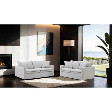 Crayford Living Room Set In Light Gray