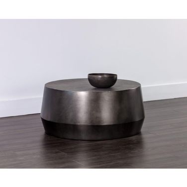 Creed Bronzed Gunmetal Aluminum Occasional Table Set