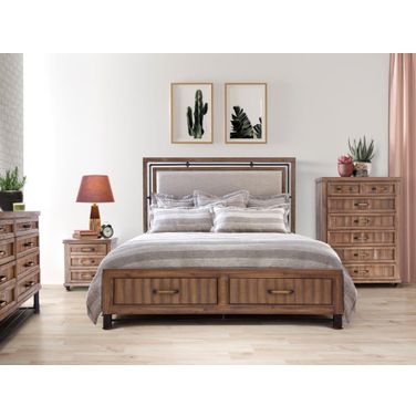 Crossings Panel Bedroom Set In Reclaimed Barn