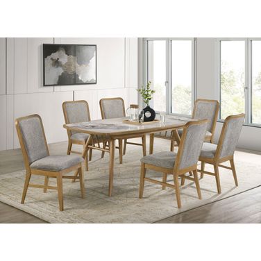 Croyden Rectangular Dining Room Set In Weathered Natural