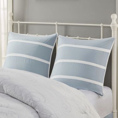 Crystal Cotton Euro Sham In Blue