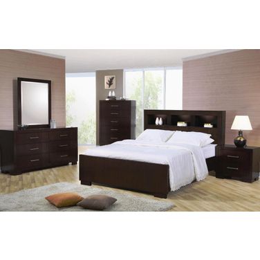 Jessica Bedroom Set In Cappuccino