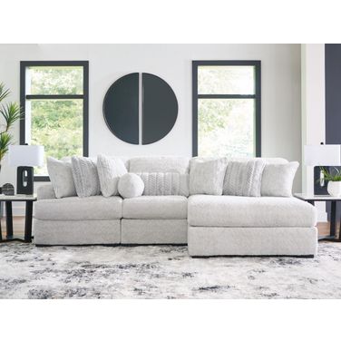 Cuddlesome 3-Piece LAF Sectional with Chaise In Arctic