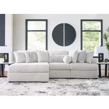Cuddlesome 3-Piece RAF Sectional with Chaise In Arctic