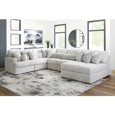 Cuddlesome 6-Piece LAF Sectional with Chaise In Arctic