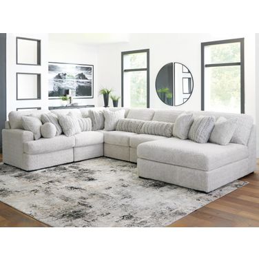Cuddlesome 6-Piece LAF Sectional with Chaise In Arctic