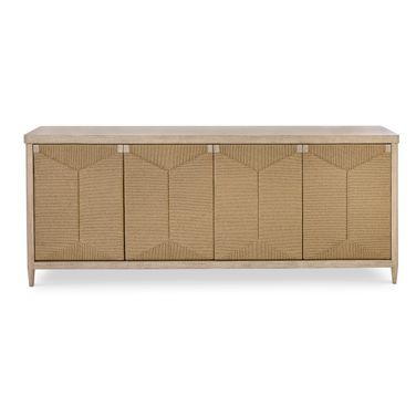 Curate Palmetto Four Door Credenza In Natural