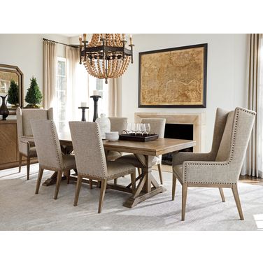 Cypress Point Hatteras Gray Pierpoint Extendable Dining Room Set