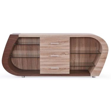 D4126N Buffet In Dark Brown and Oak