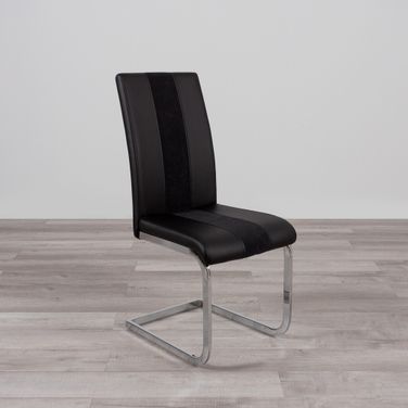 D915 Dining Chairs Set of 2 In Black