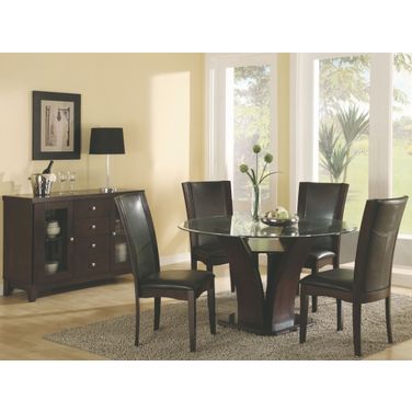 Daisy 54 Inch Round Dining Room Set In Brown
