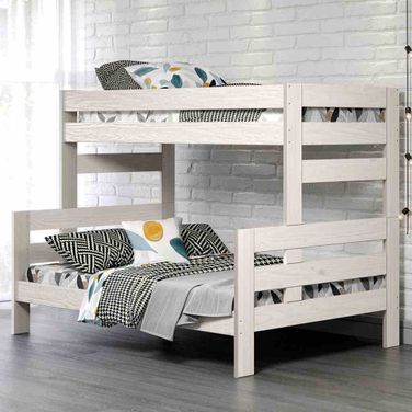 Damaris Twin/Full Bunk Bed In White