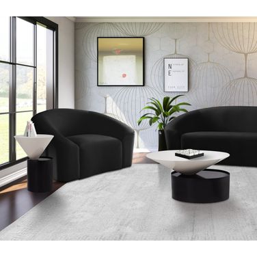 Damon Occasional Table Set In White/Black