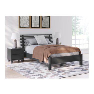 Danziar Youth Slat Panel Bedroom Set In Black