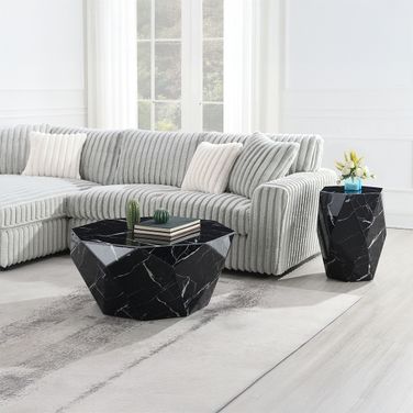 Dara Occasional Table Set In Black