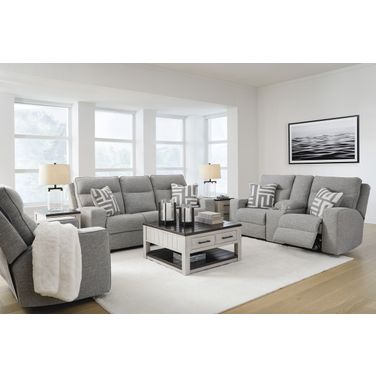 Darborn Gray And Brown Lift Top Occasional Table Set