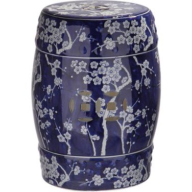 Dark Blue Midnight Kiss Garden Stool