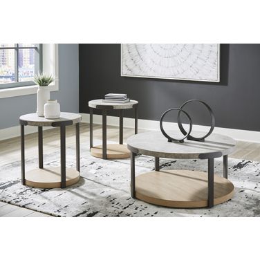 Darthurst Light Brown Table Set of 3