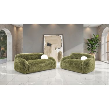 Darwen Living Room Set In Green
