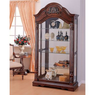 Denton Curio Cabinet In Cherry