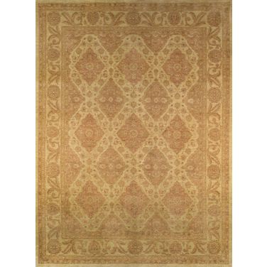 Denver Hand-Knotted Lamb's Wool Area Rug-10' 1" x 13' 9" In Beige