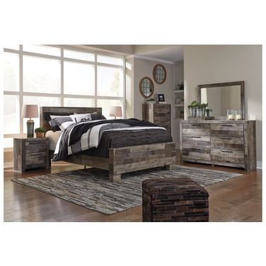 Derekson Youth Bedroom Set In Multi Gray