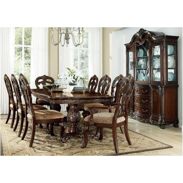 Deryn Park Cherry Extendable Leg Dining Room Set