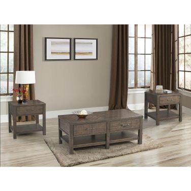Dex Walnut Lift Top Occasional Table Set