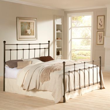 Dexter King Headboard and Footboard In Hammered Brown