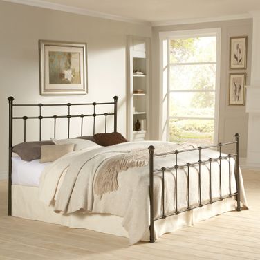 Dexter Queen Headboard and Footboard In Hammered Brown