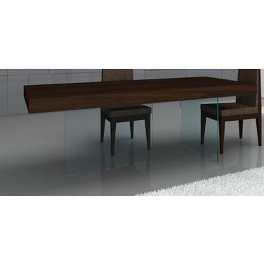 JandM Float Rectangular Dining Table in Dark Oak 17699 T