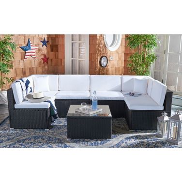 Diona Living Set in Black and Beige