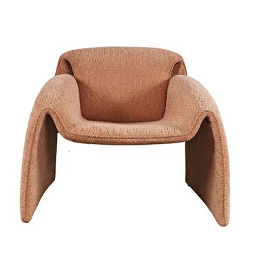 Dolce Bent Angle Upholstered Accent Chair In Sienna