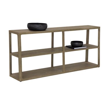Doncaster Low Bookcase In Smoke Grey