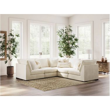 Donelson Creek 5-Piece Sectional In Vanilla