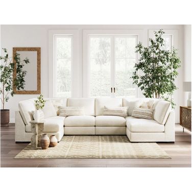 Donelson Creek 6-Piece Sectional In Vanilla