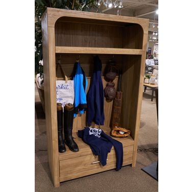 Dovander Hall Tree with Storage Bench In Brown