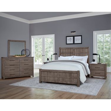 Dovetail Board and Batten Bedroom Set In Mystic Grey