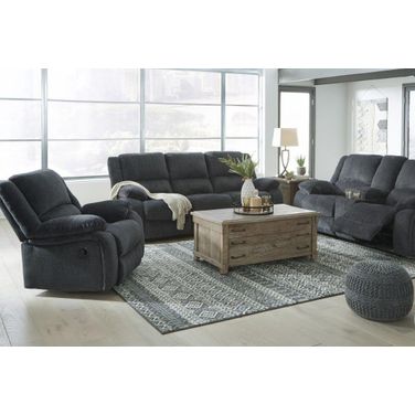 Draycoll Power Reclining Living Room Set In Slate