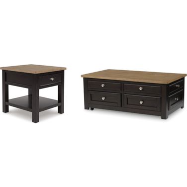 Drazmine Occasional Table Set In Brown