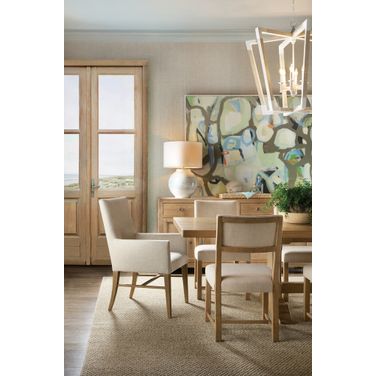 Driftwood Rectangle Dining Room Set with Two 20 Inch Leaves In Light Wood