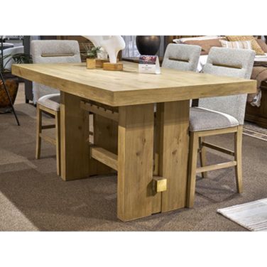 Drovlayne Rectangular Counter Height Dining Table In Light Brown