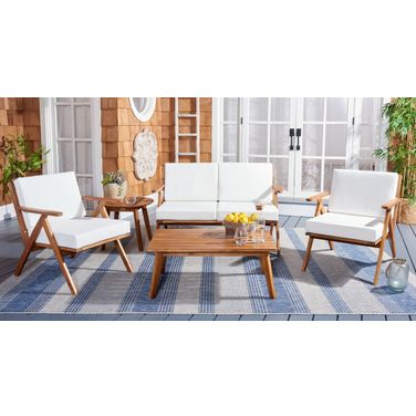 Dryad 5 Piece Outdoor Living Set In Beige and Brown