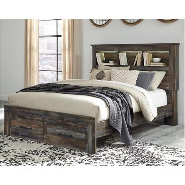 Drystan Multi Queen Bookcase Storage Bed