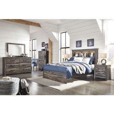 Drystan Multi Youth Bookcase Panel Bedroom Set