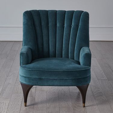 Duncan Chair In Dragonfly Velvet