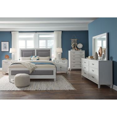 Dunescape Panel Bedroom Set In White