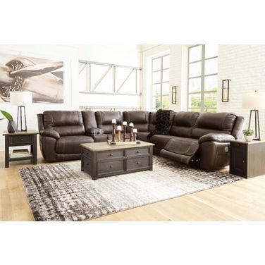 Ashleys furniture leather hot sale sectional