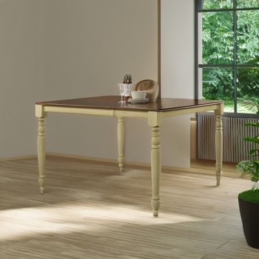 Dylan Buttermilk and Oak Extendable Counter Height Dining Table