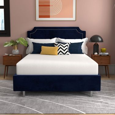 Early Bird Dual Cool 10 Inch King Medium Memory Foam Mattress In White